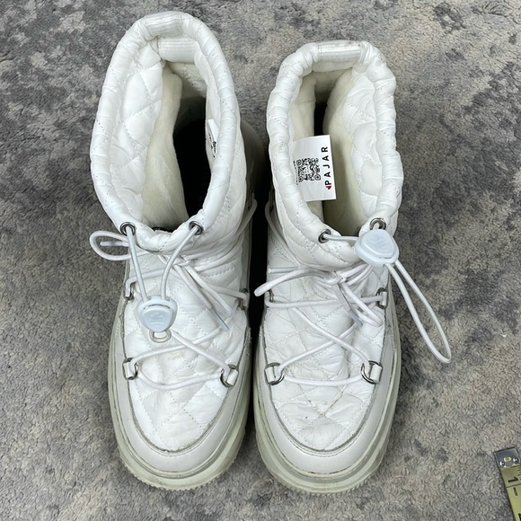 Pajar Canada Gravita Platform Snow Boot White Ice Quilted Warm Sz 9.5 - Picture 6 of 16